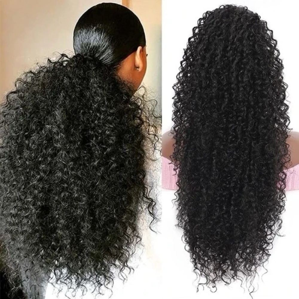 Curly ponytail